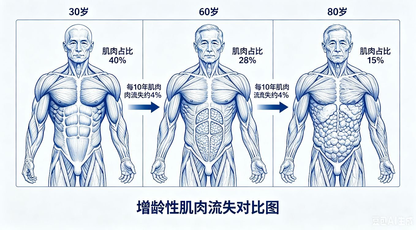 人体肌肉含量：代谢核心价值、增龄流失规律与循证维持策略