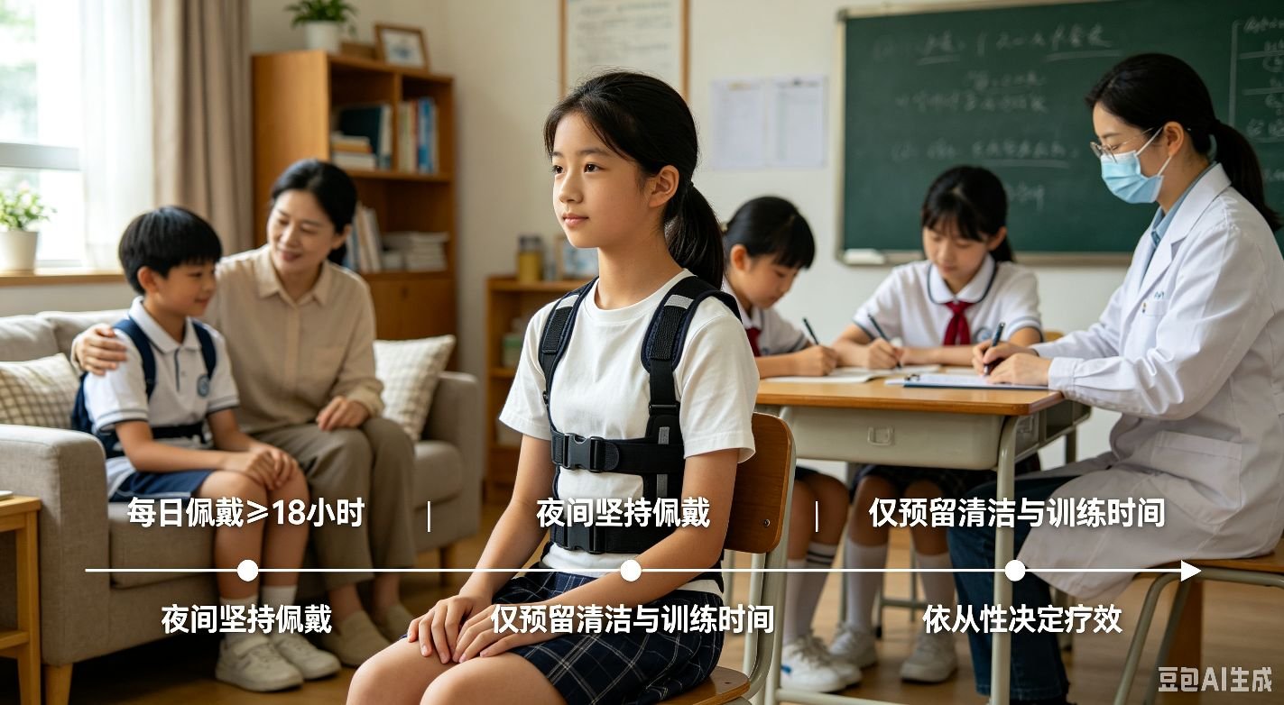 脊柱侧弯支具佩戴的循证规范与疗效边界
