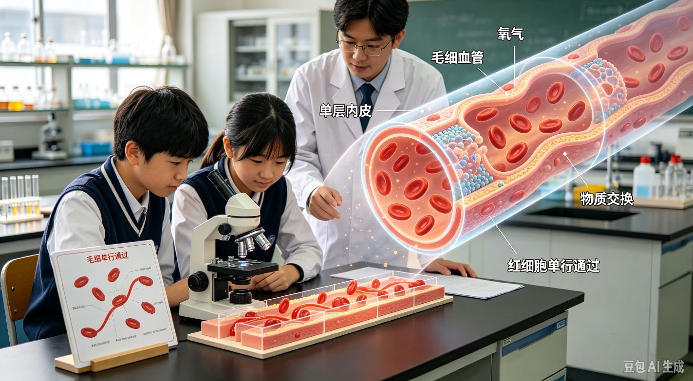 人体血管的三类分工：输送、回流与物质交换