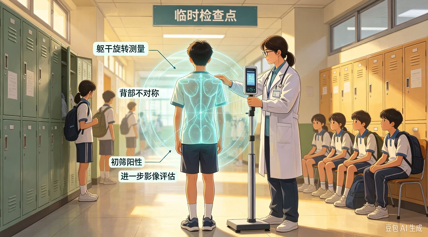 校园脊柱侧弯筛查：抓住青春期护脊的窗口期