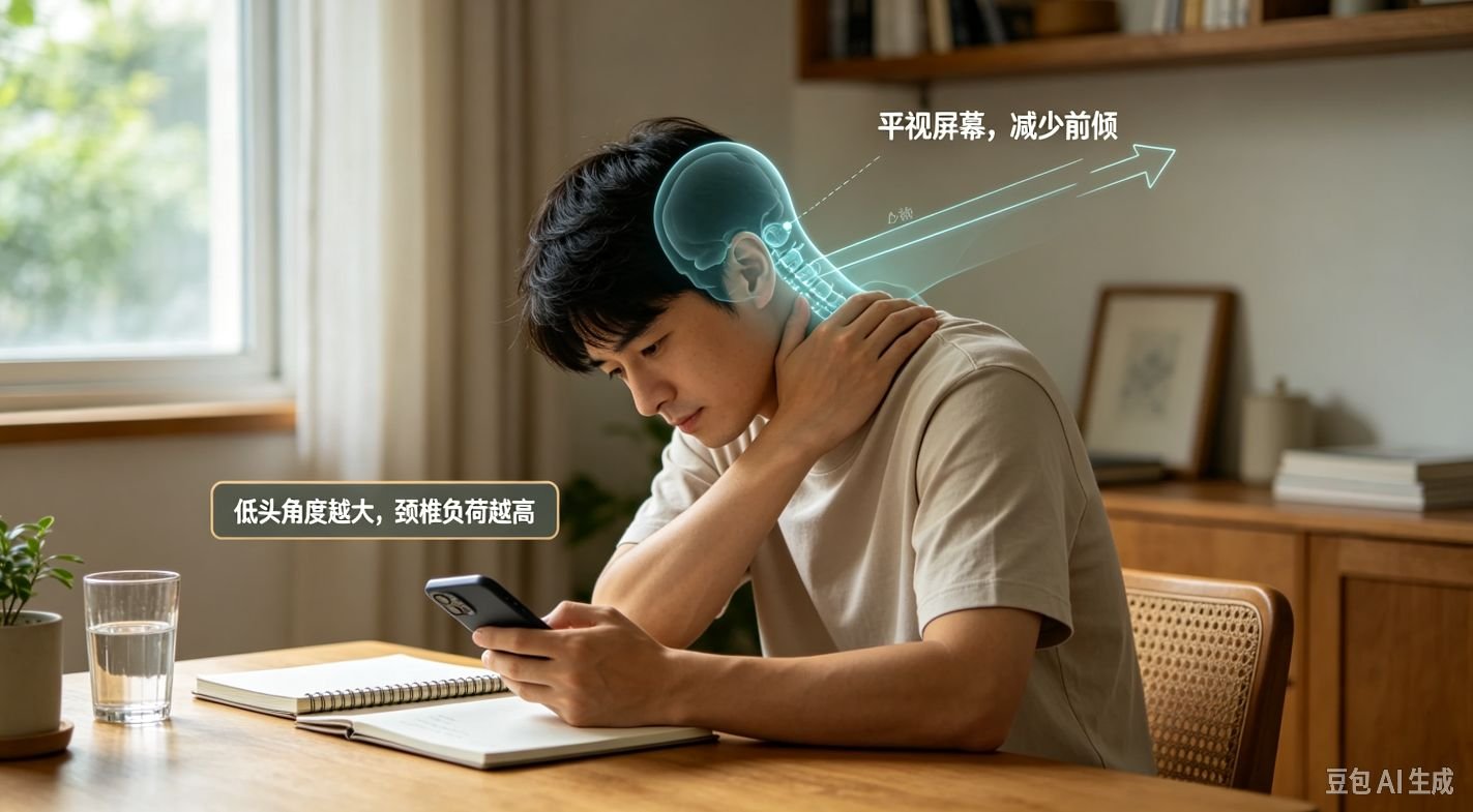 守住颈椎生理曲度：现代人颈肩劳损科学防护